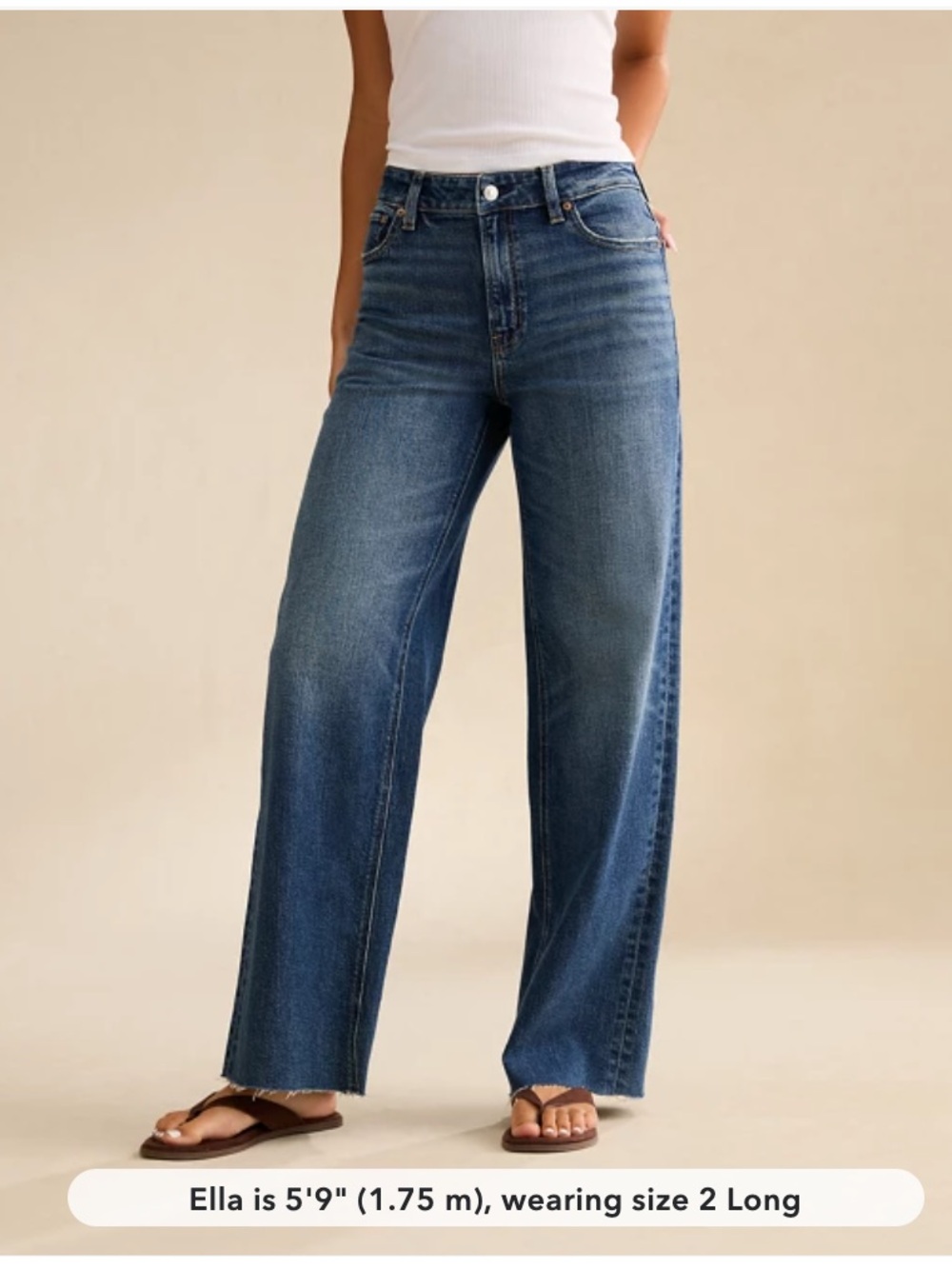 AE Dreamy Drape Stretch Super High-Waisted Baggy Wide-Leg Jean